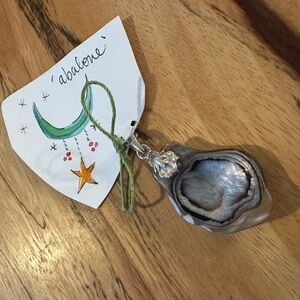 🐚Abalone Shell Pendant with 925 Silver Accent